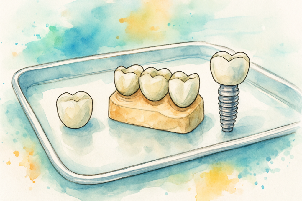 Crown vs. Bridge vs. Implant — How Patients Actually Make This Decision